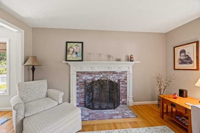 88 Amelia Way, Barnstable, MA 02648 - living area featuring light wood-style floors and a fireplace