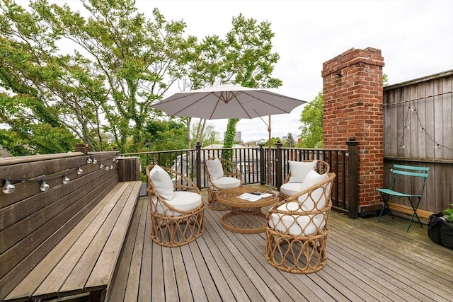 46 Bigelow St Unit 3, Cambridge, MA 02139 - view of wooden deck
