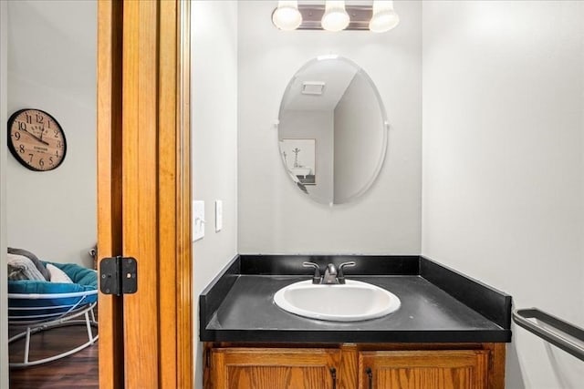 bathroom with vanity