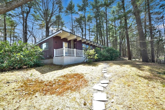 view of side of property