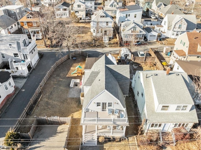 birds eye view of property featuring a residential view