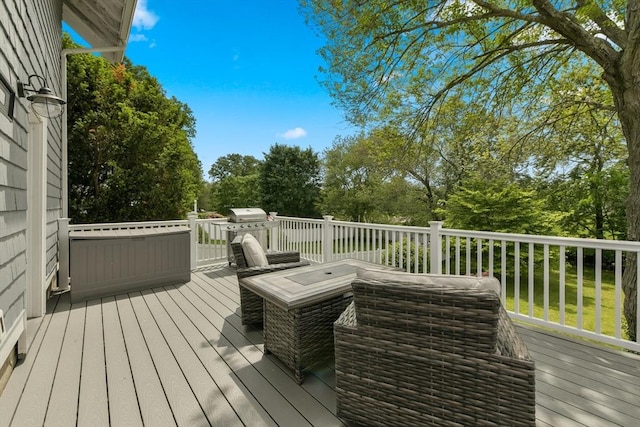 475 E St, Dedham, MA 02026 - wooden terrace featuring view of scattered trees