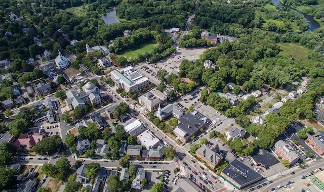 475 E St, Dedham, MA 02026 - aerial view of property and surrounding area