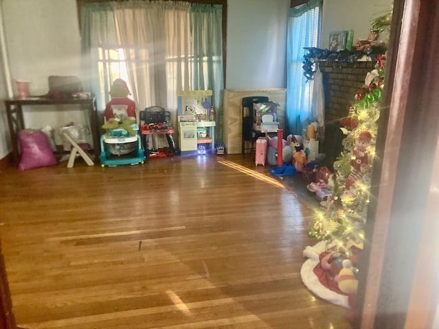 interior space featuring hardwood / wood-style flooring