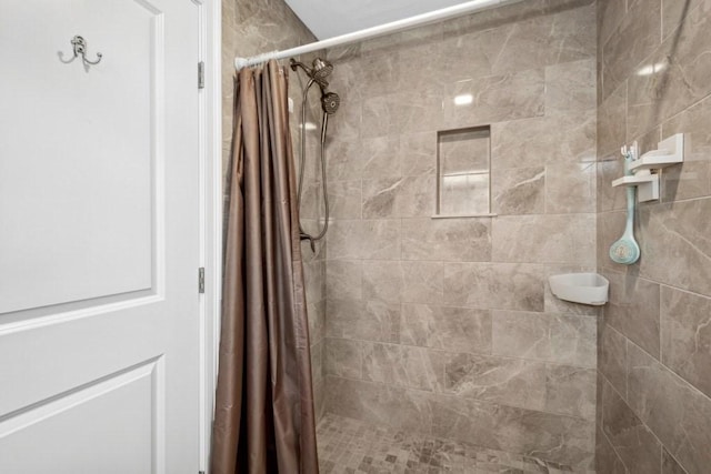 bathroom with walk in shower