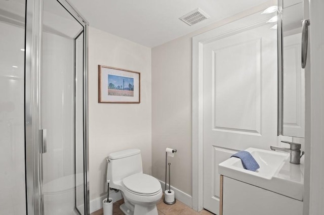 32 Northern Blvd, Newbury, MA 01951 - bathroom with toilet, baseboards, visible vents, and a stall shower
