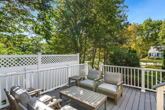315 Pleasant St, Chatham, MA 02659 - deck with view of wooded area