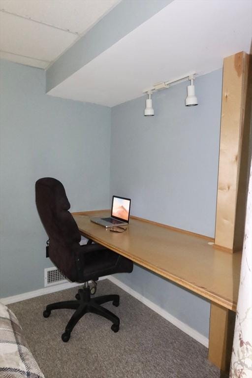12 Sterling Ln Unit 12, Walpole, MA 02081 - carpeted home office featuring baseboards