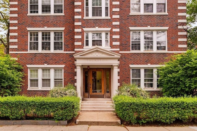 9 Ellery St Unit 33, Cambridge, MA 02138 - doorway to property with brick siding