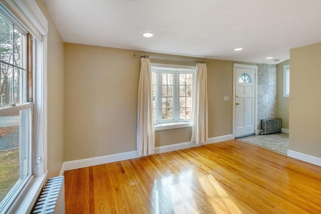 interior space featuring hardwood / wood-style flooring