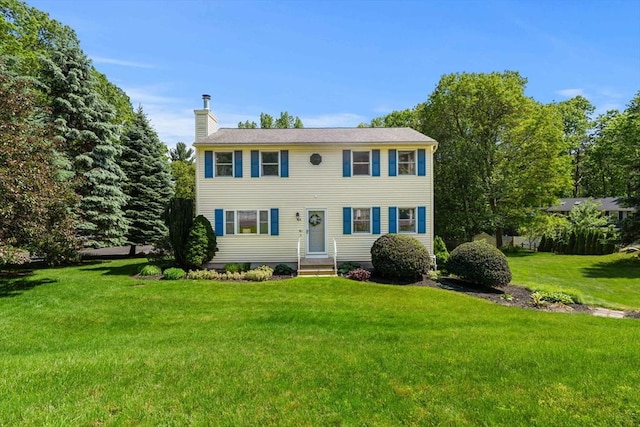 50 Grandview Rd, Haverhill, MA 01832 - colonial house with a chimney and a front yard