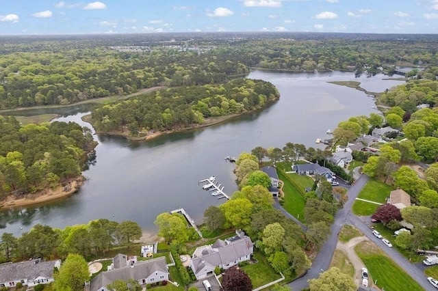 8 Viking Rock Rd, Yarmouth, MA 02664 - aerial view of property and surrounding area with a nearby body of water and nearby suburban area
