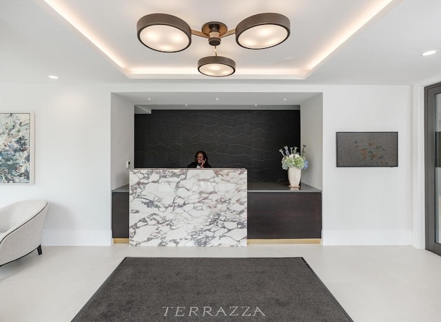 100 Linden St Unit 103, Wellesley, MA 02482 - reception with recessed lighting