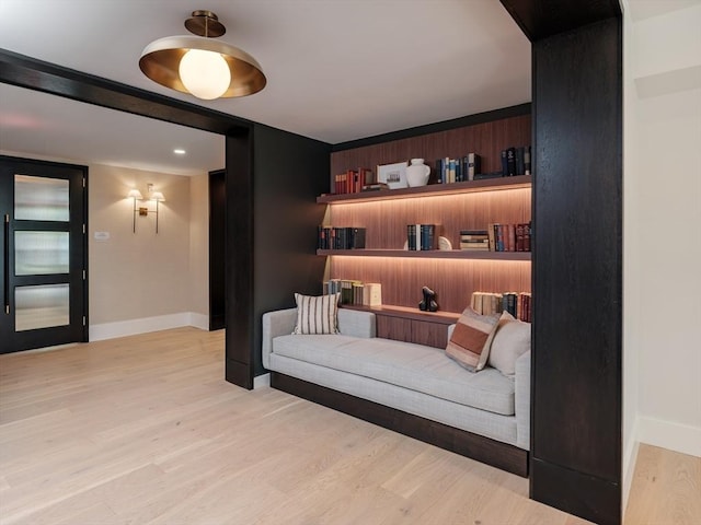 100 Linden St Unit 103, Wellesley, MA 02482 - living area with baseboards and wood finished floors