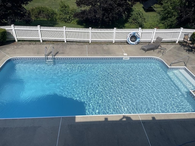 view of pool with a patio area