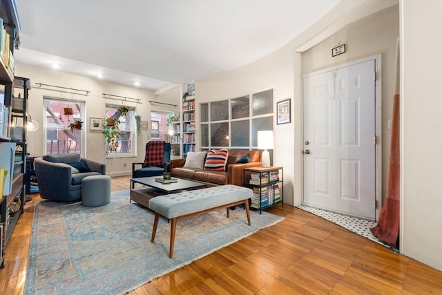 living room featuring wood finished floors