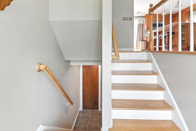 view of stairway
