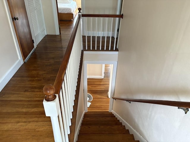 33 Meadowbrook Rd, Brookline, MA 02467 - staircase featuring wood finished floors