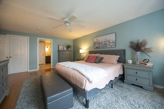 38 Nature View Dr Unit 38, Uxbridge, MA 01569 - bedroom with wood finished floors and a ceiling fan