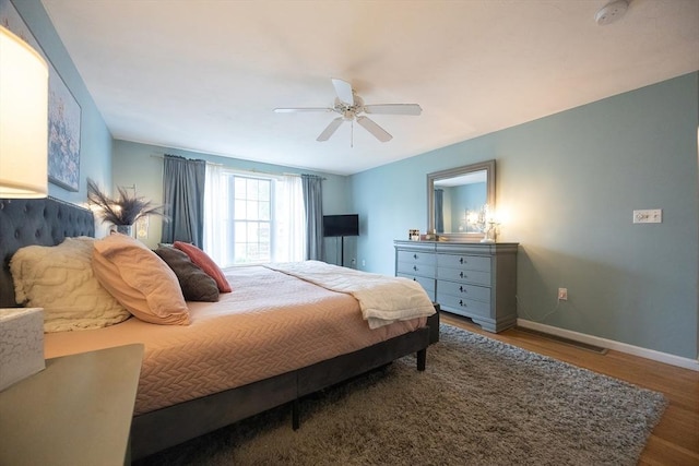 38 Nature View Dr Unit 38, Uxbridge, MA 01569 - bedroom featuring wood finished floors and a ceiling fan