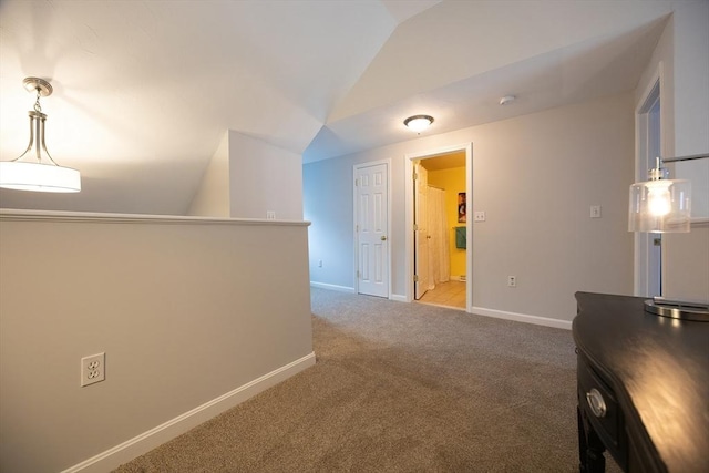 38 Nature View Dr Unit 38, Uxbridge, MA 01569 - corridor featuring vaulted ceiling and carpet floors