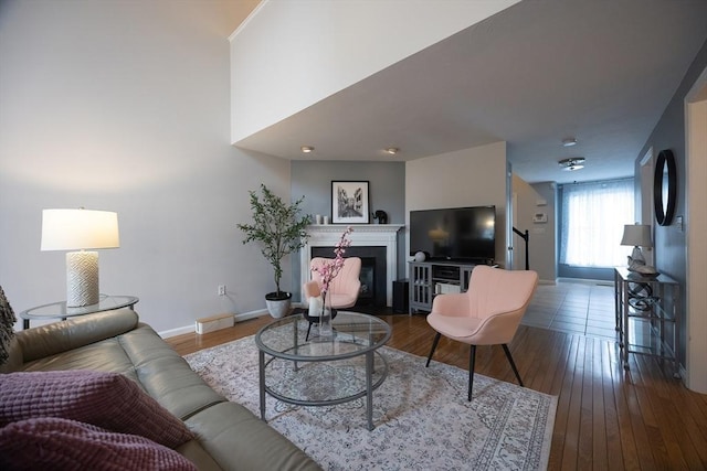 38 Nature View Dr Unit 38, Uxbridge, MA 01569 - living room with wood finished floors and a fireplace