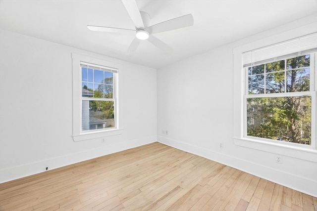 50 Mckinley St Unit 50, Maynard, MA 01754 - unfurnished room featuring light wood-style floors, baseboards, and a ceiling fan