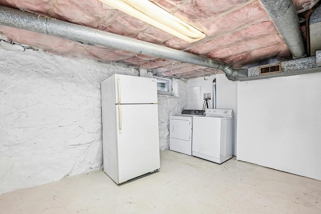 50 Mckinley St Unit 50, Maynard, MA 01754 - below grade area with freestanding refrigerator and washing machine and dryer