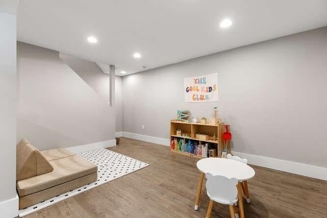 151 Whitehall Rd, Amesbury, MA 01913 - playroom featuring wood finished floors and recessed lighting