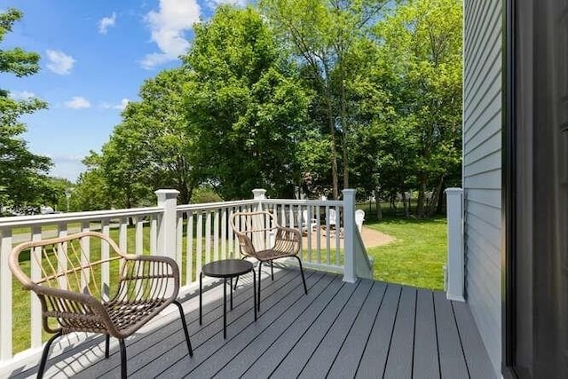 151 Whitehall Rd, Amesbury, MA 01913 - wooden terrace featuring a lawn