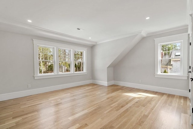 10 Dawson Way, Falmouth, MA 02536 - bonus room with baseboards, light wood finished floors, and recessed lighting
