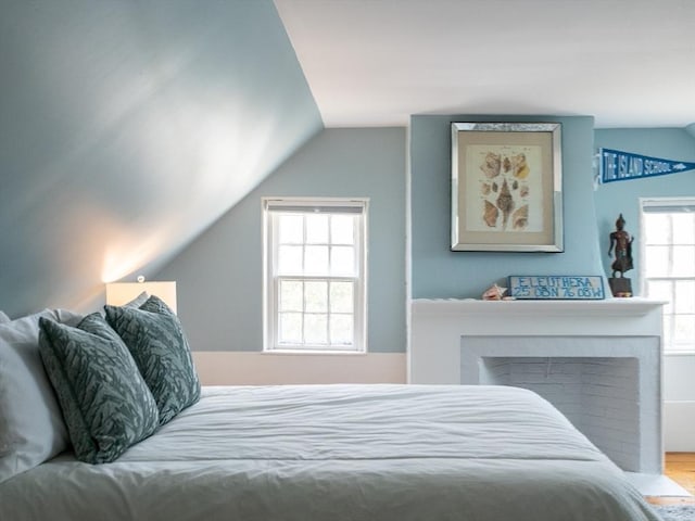 205 Powder Point Ave, Duxbury, MA 02332 - bedroom featuring vaulted ceiling