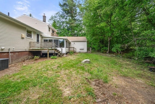 52 Richard Rd, Hanson, MA 02341 - view of green lawn featuring a sunroom