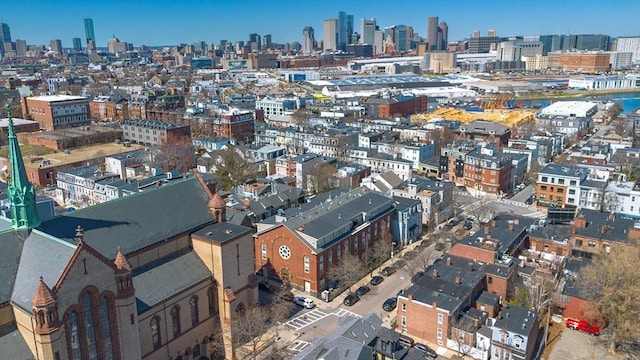 bird's eye view featuring a view of city