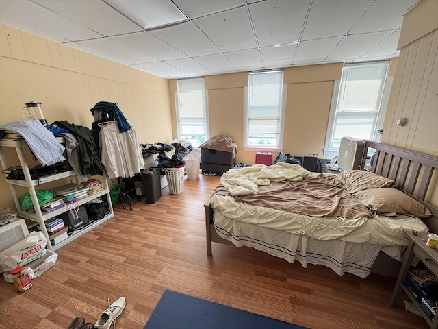 bedroom featuring light wood-type flooring