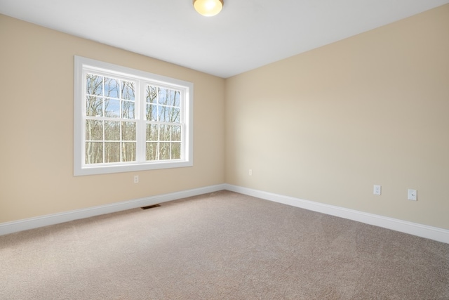 spare room featuring carpet floors