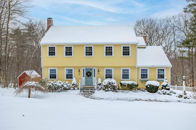 view of colonial inspired home