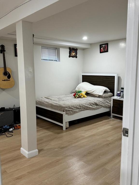 335 Euclid Ave, Lynn, MA 01904 - bedroom featuring light wood-style flooring, recessed lighting, and baseboards