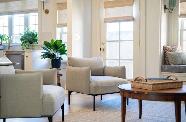 interior space featuring wood finished floors