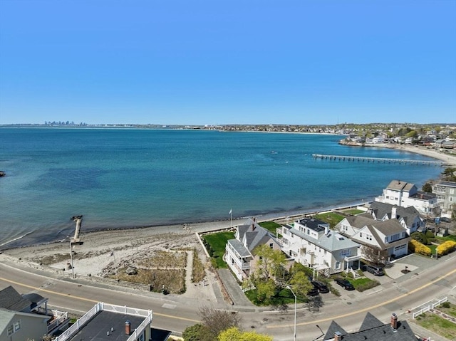 bird's eye view of a large body of water