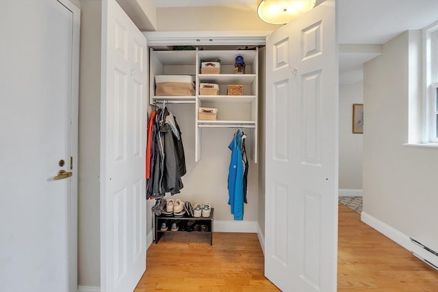 15 River Unit 306, Boston, MA 02108 - closet featuring a baseboard heating unit