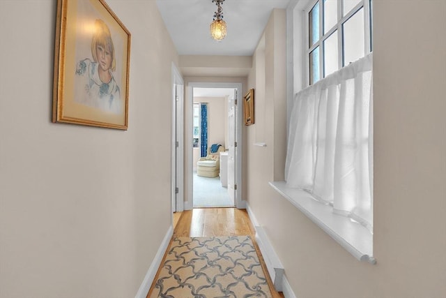 15 River Unit 306, Boston, MA 02108 - hall with baseboards and light wood-type flooring