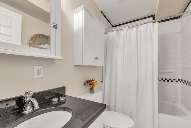 15 River Unit 306, Boston, MA 02108 - bathroom featuring vanity, toilet, and shower / bath combo