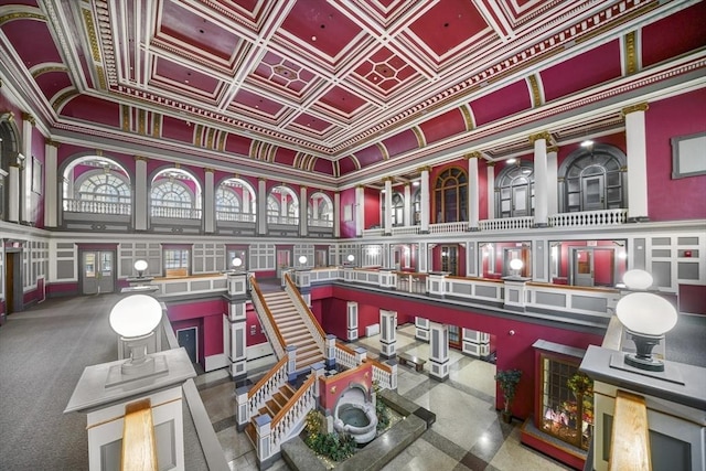 235 State St Unit 317, Springfield, MA 01103 - building lobby featuring a towering ceiling