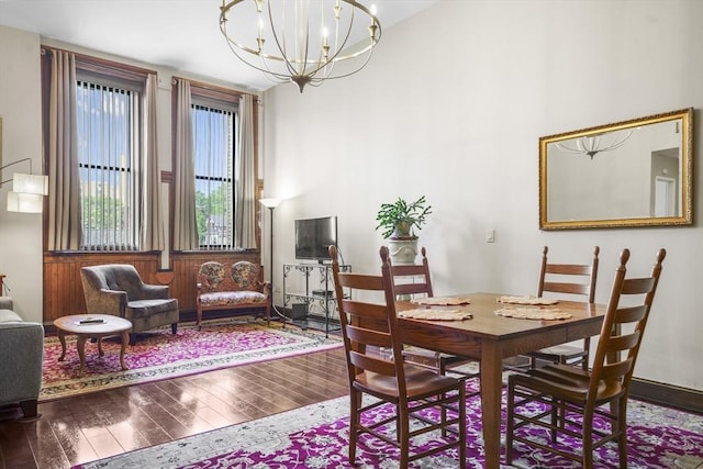 235 State St Unit 317, Springfield, MA 01103 - dining room featuring hardwood / wood-style floors and a chandelier