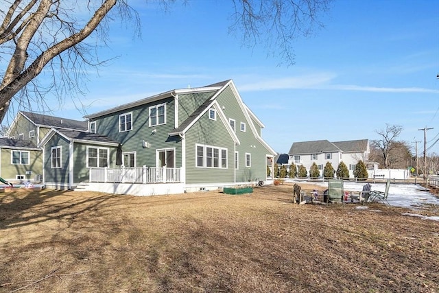 view of rear view of property