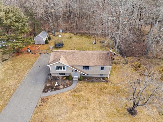 birds eye view of property