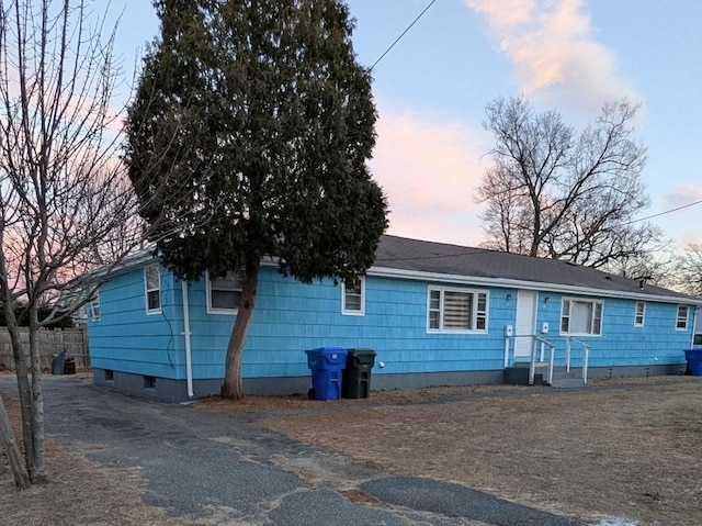 view of front of home