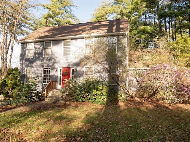 view of colonial house