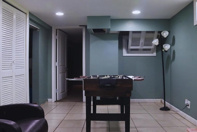 27 Bushwick Pl, Springfield, MA 01109 - interior space featuring baseboards, light tile patterned floors, and recessed lighting